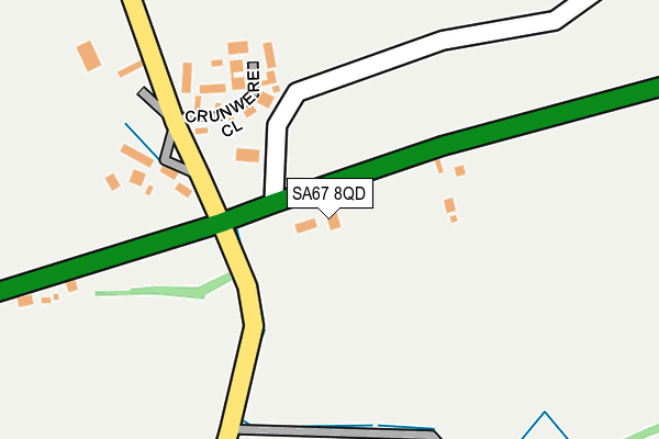 SA67 8QD map - OS OpenMap – Local (Ordnance Survey)