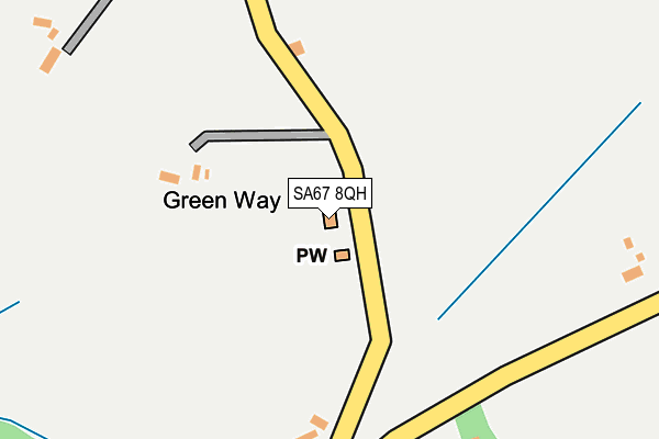 SA67 8QH map - OS OpenMap – Local (Ordnance Survey)