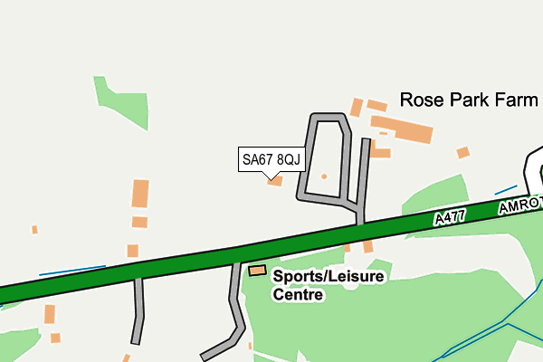 SA67 8QJ map - OS OpenMap – Local (Ordnance Survey)