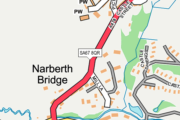 SA67 8QR map - OS OpenMap – Local (Ordnance Survey)