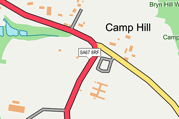 SA67 8RF map - OS OpenMap – Local (Ordnance Survey)
