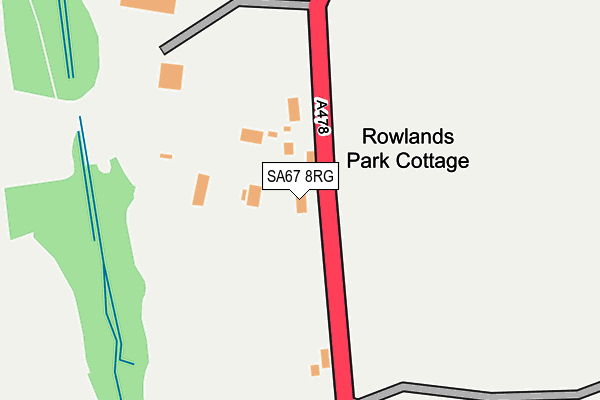 SA67 8RG map - OS OpenMap – Local (Ordnance Survey)