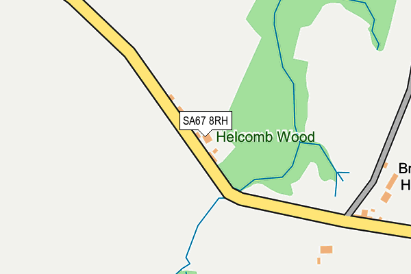 SA67 8RH map - OS OpenMap – Local (Ordnance Survey)