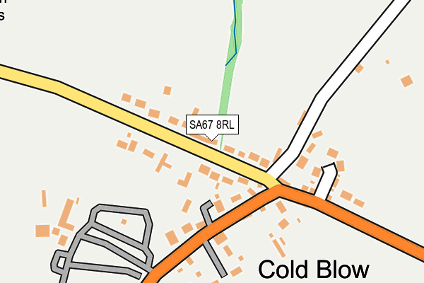 SA67 8RL map - OS OpenMap – Local (Ordnance Survey)