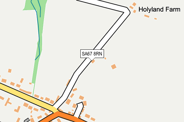 SA67 8RN map - OS OpenMap – Local (Ordnance Survey)