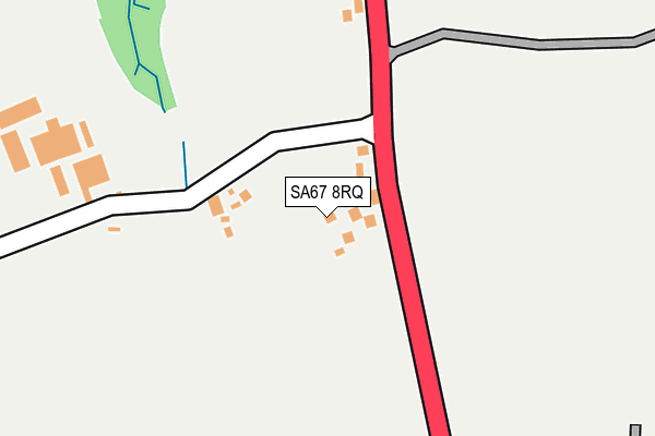 SA67 8RQ map - OS OpenMap – Local (Ordnance Survey)