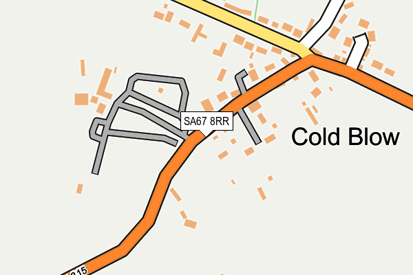 SA67 8RR map - OS OpenMap – Local (Ordnance Survey)