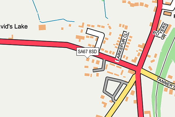 SA67 8SD map - OS OpenMap – Local (Ordnance Survey)