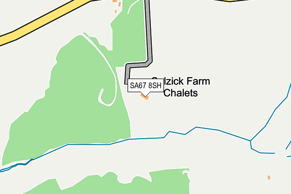 SA67 8SH map - OS OpenMap – Local (Ordnance Survey)