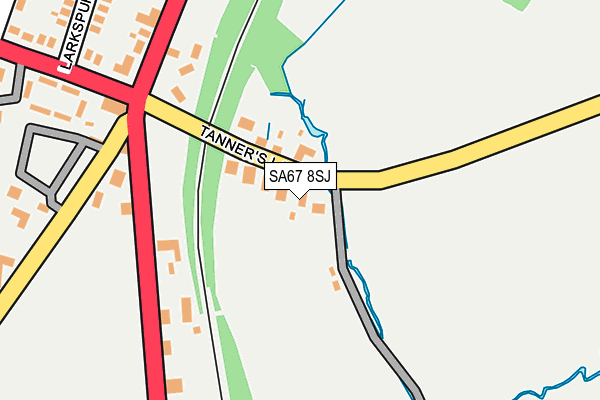 SA67 8SJ map - OS OpenMap – Local (Ordnance Survey)