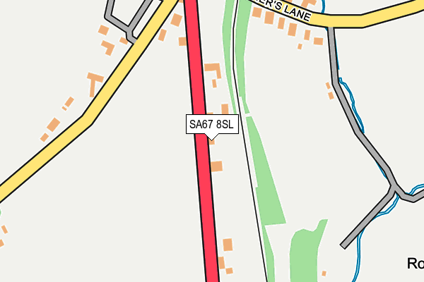 SA67 8SL map - OS OpenMap – Local (Ordnance Survey)