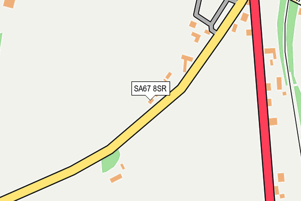 SA67 8SR map - OS OpenMap – Local (Ordnance Survey)