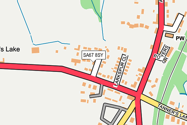 SA67 8SY map - OS OpenMap – Local (Ordnance Survey)