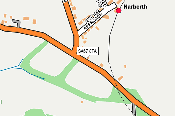 SA67 8TA map - OS OpenMap – Local (Ordnance Survey)