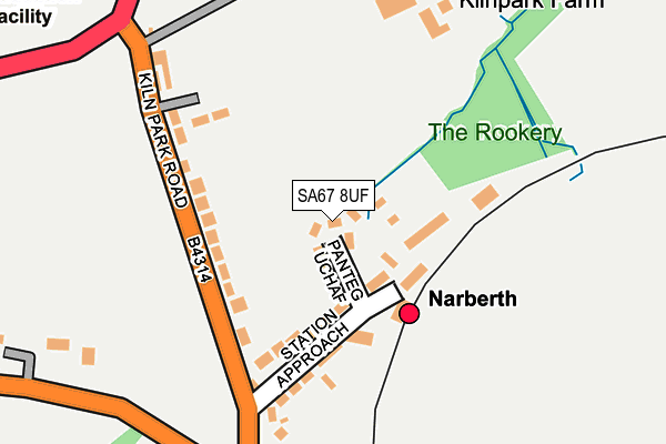 SA67 8UF map - OS OpenMap – Local (Ordnance Survey)