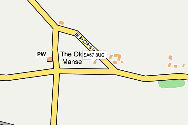 SA67 8UG map - OS OpenMap – Local (Ordnance Survey)
