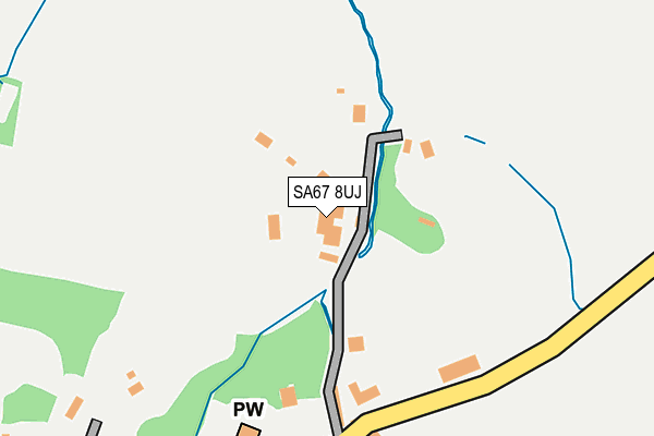 SA67 8UJ map - OS OpenMap – Local (Ordnance Survey)