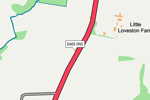 SA68 0NS map - OS OpenMap – Local (Ordnance Survey)