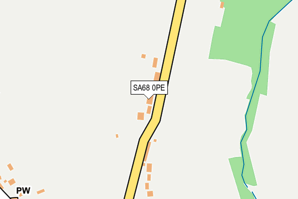 SA68 0PE map - OS OpenMap – Local (Ordnance Survey)