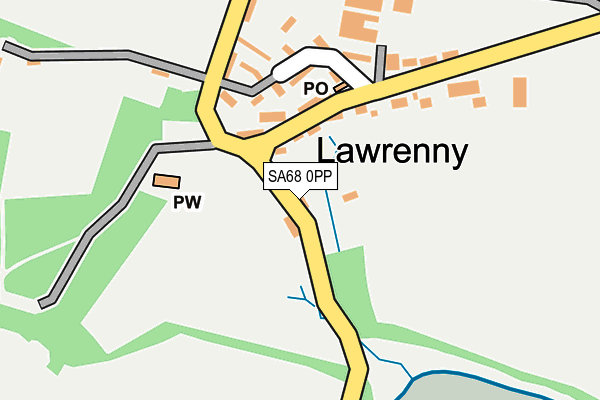 SA68 0PP map - OS OpenMap – Local (Ordnance Survey)