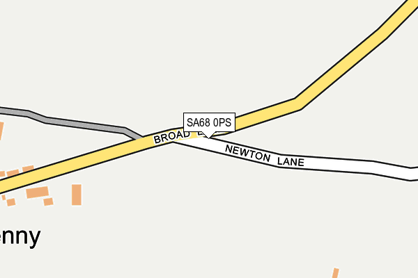 SA68 0PS map - OS OpenMap – Local (Ordnance Survey)