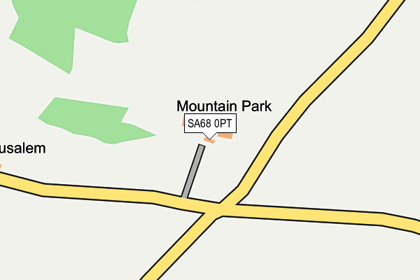 SA68 0PT map - OS OpenMap – Local (Ordnance Survey)