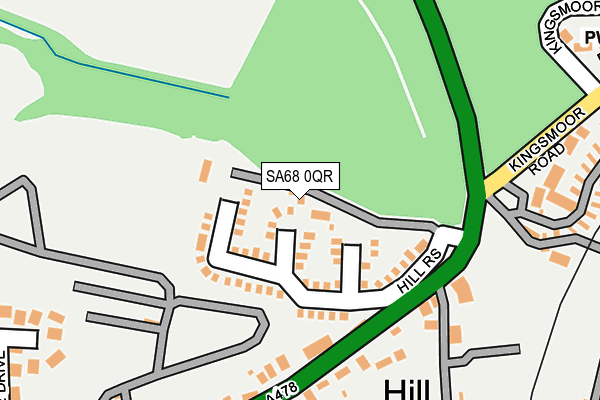 SA68 0QR map - OS OpenMap – Local (Ordnance Survey)