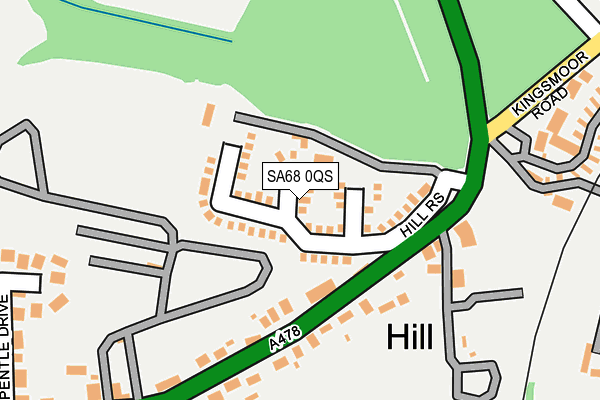 SA68 0QS map - OS OpenMap – Local (Ordnance Survey)