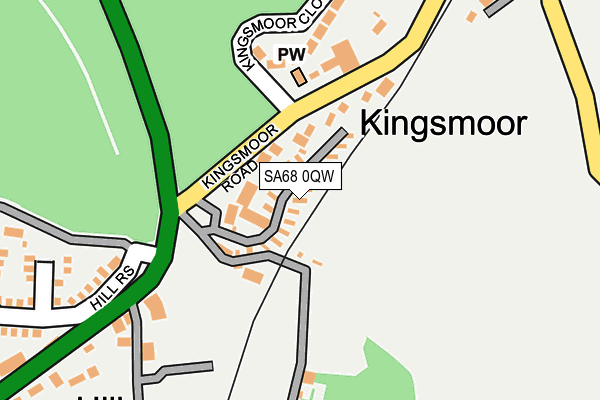 SA68 0QW map - OS OpenMap – Local (Ordnance Survey)