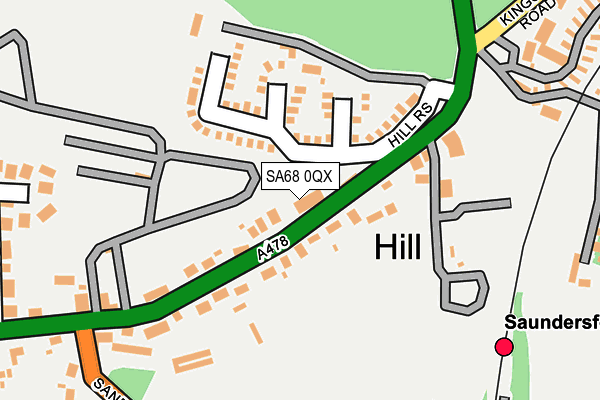 SA68 0QX map - OS OpenMap – Local (Ordnance Survey)