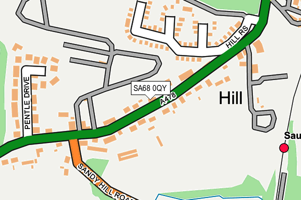 SA68 0QY map - OS OpenMap – Local (Ordnance Survey)