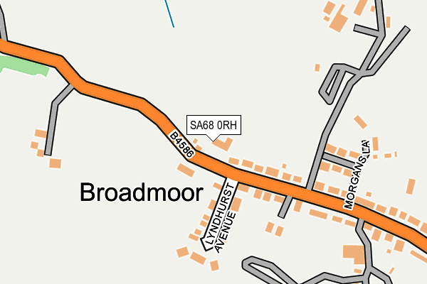 SA68 0RH map - OS OpenMap – Local (Ordnance Survey)