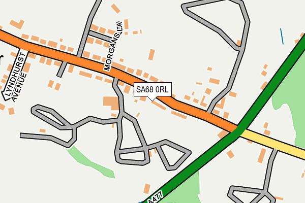 SA68 0RL map - OS OpenMap – Local (Ordnance Survey)