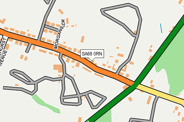 SA68 0RN map - OS OpenMap – Local (Ordnance Survey)