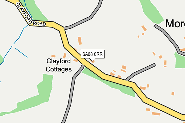 SA68 0RR map - OS OpenMap – Local (Ordnance Survey)