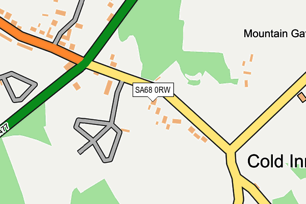 SA68 0RW map - OS OpenMap – Local (Ordnance Survey)