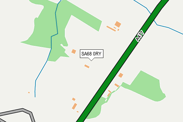 SA68 0RY map - OS OpenMap – Local (Ordnance Survey)