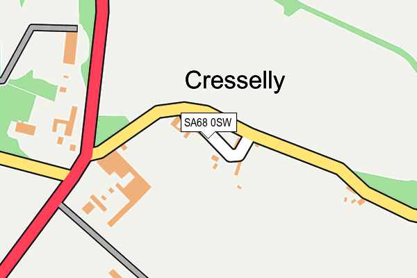 SA68 0SW map - OS OpenMap – Local (Ordnance Survey)