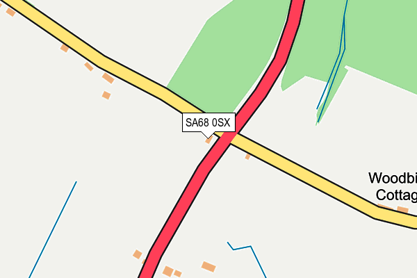SA68 0SX map - OS OpenMap – Local (Ordnance Survey)