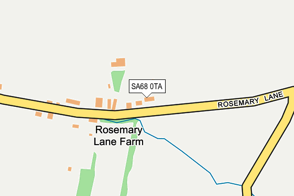 SA68 0TA map - OS OpenMap – Local (Ordnance Survey)