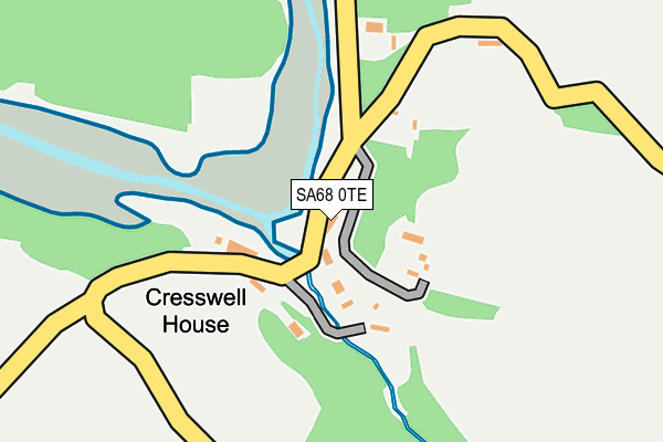 SA68 0TE map - OS OpenMap – Local (Ordnance Survey)