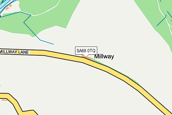 SA68 0TQ map - OS OpenMap – Local (Ordnance Survey)