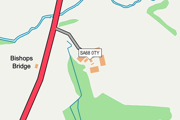 SA68 0TY map - OS OpenMap – Local (Ordnance Survey)