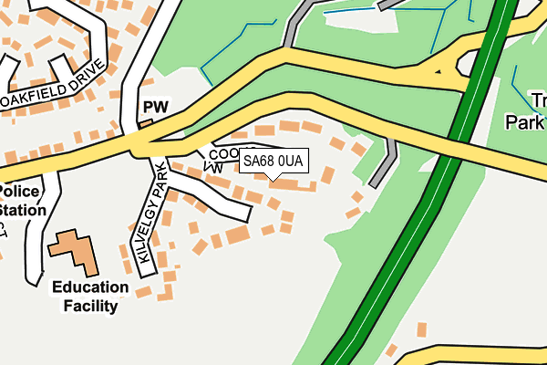SA68 0UA map - OS OpenMap – Local (Ordnance Survey)