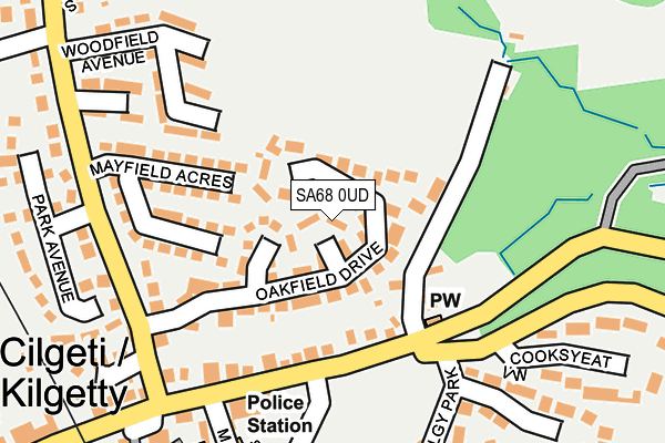 SA68 0UD map - OS OpenMap – Local (Ordnance Survey)