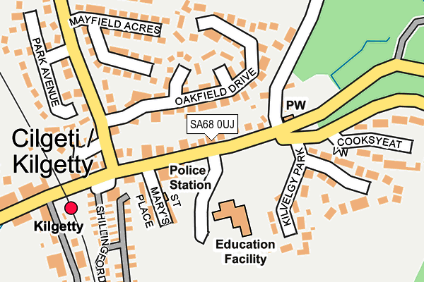 SA68 0UJ map - OS OpenMap – Local (Ordnance Survey)