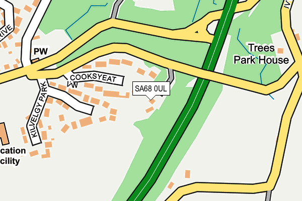 SA68 0UL map - OS OpenMap – Local (Ordnance Survey)