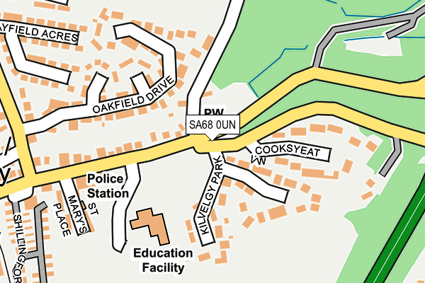 SA68 0UN map - OS OpenMap – Local (Ordnance Survey)