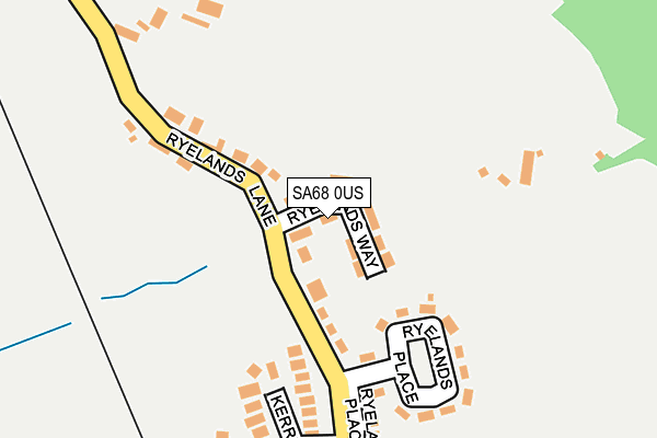 SA68 0US map - OS OpenMap – Local (Ordnance Survey)