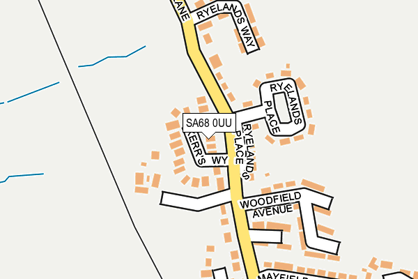 SA68 0UU map - OS OpenMap – Local (Ordnance Survey)